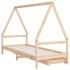 Estructura de cama para niños con cajones madera pino 80x200