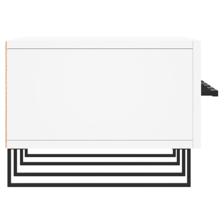 Mueble de TV madera de ingeniería blanco 150x36x30