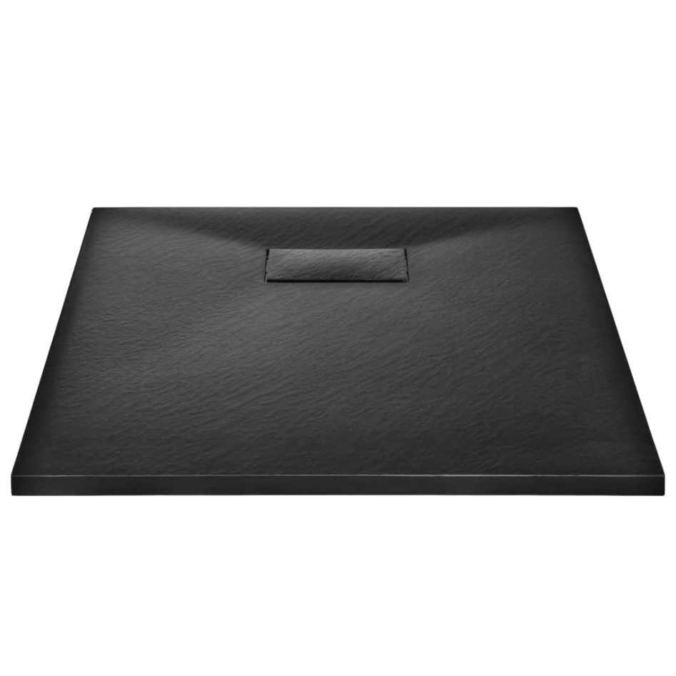 Plato de ducha SMC negro 90x70