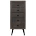 Aparador de madera de mango maciza 40x40x91