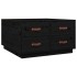 Mesa de centro de madera maciza de pino negro 80x80x45