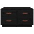 Mesa de centro de madera maciza de pino negro 80x80x45