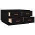 Mesa de centro de madera maciza de pino negro 80x80x45