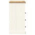 Cómoda VIGO madera maciza pino blanco 80x40x76