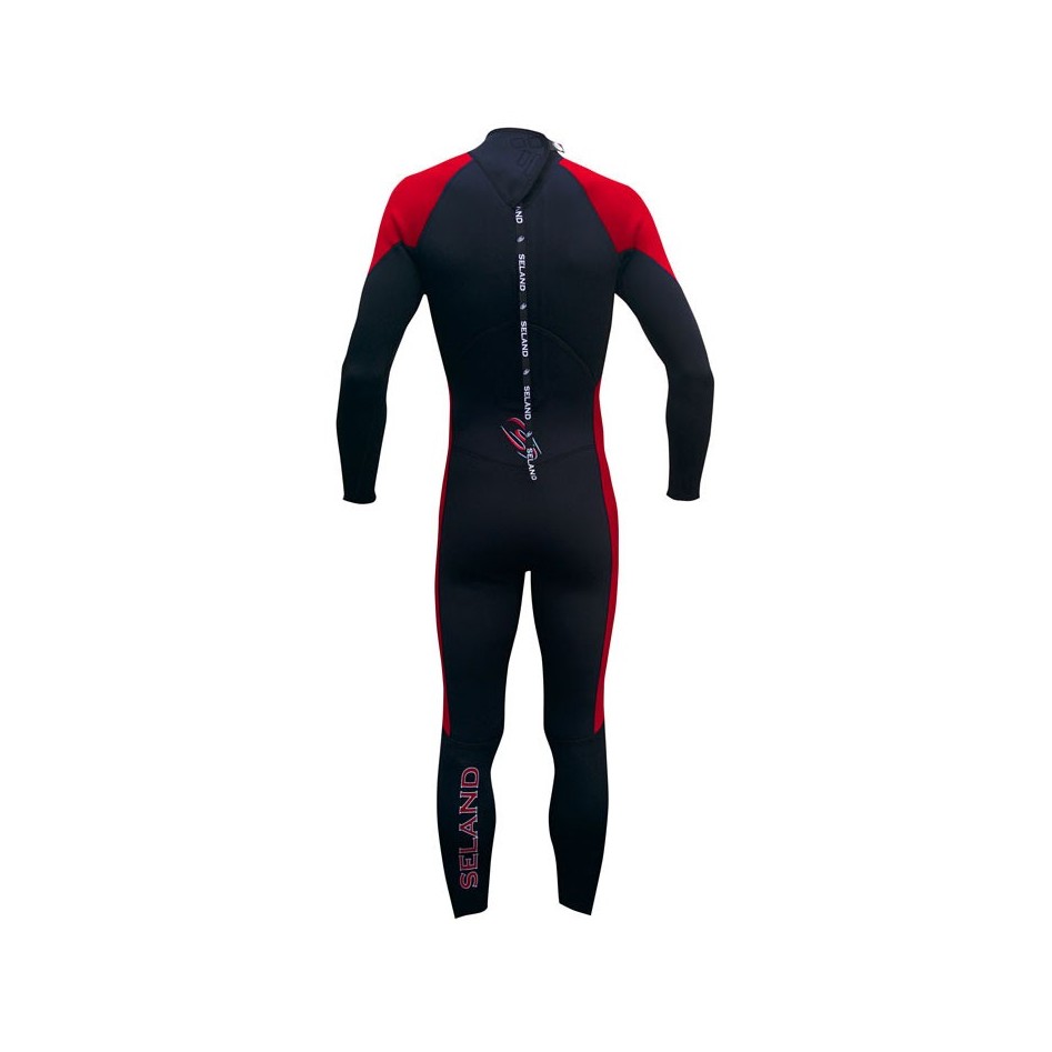 Traje de Neopreno largo hombre 3,2mm Somo Rojo
