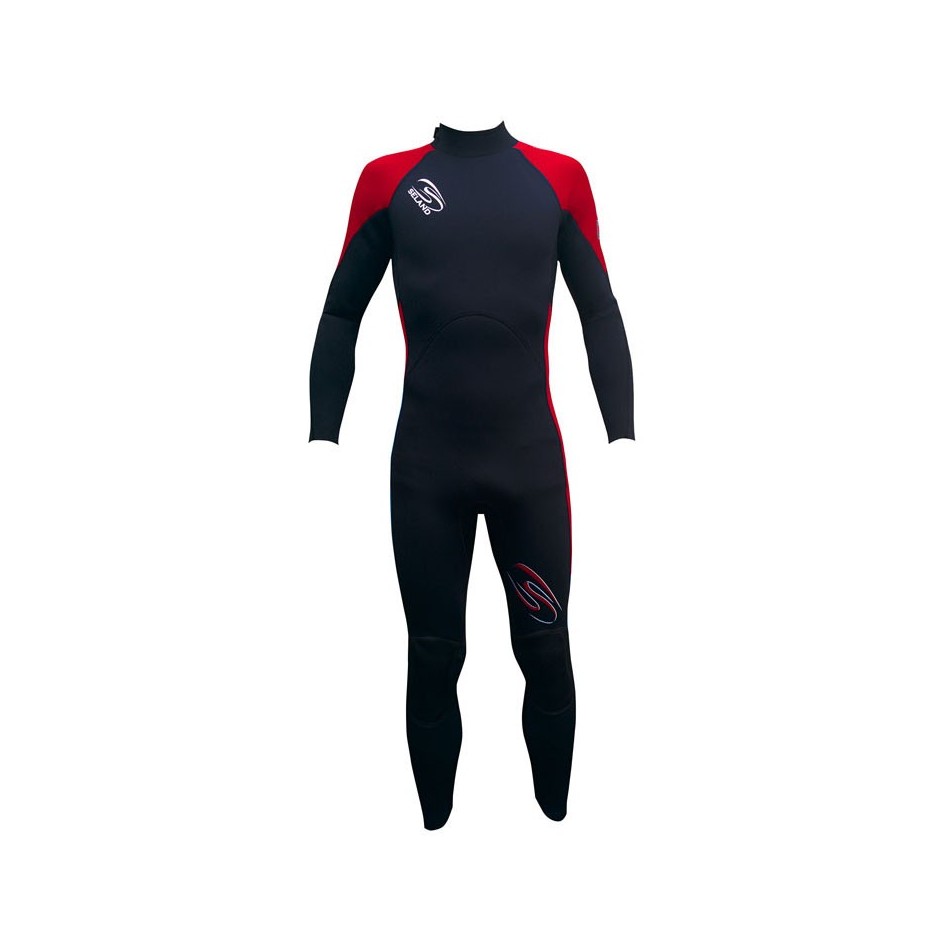 Traje de Neopreno largo hombre 3,2mm Somo Rojo