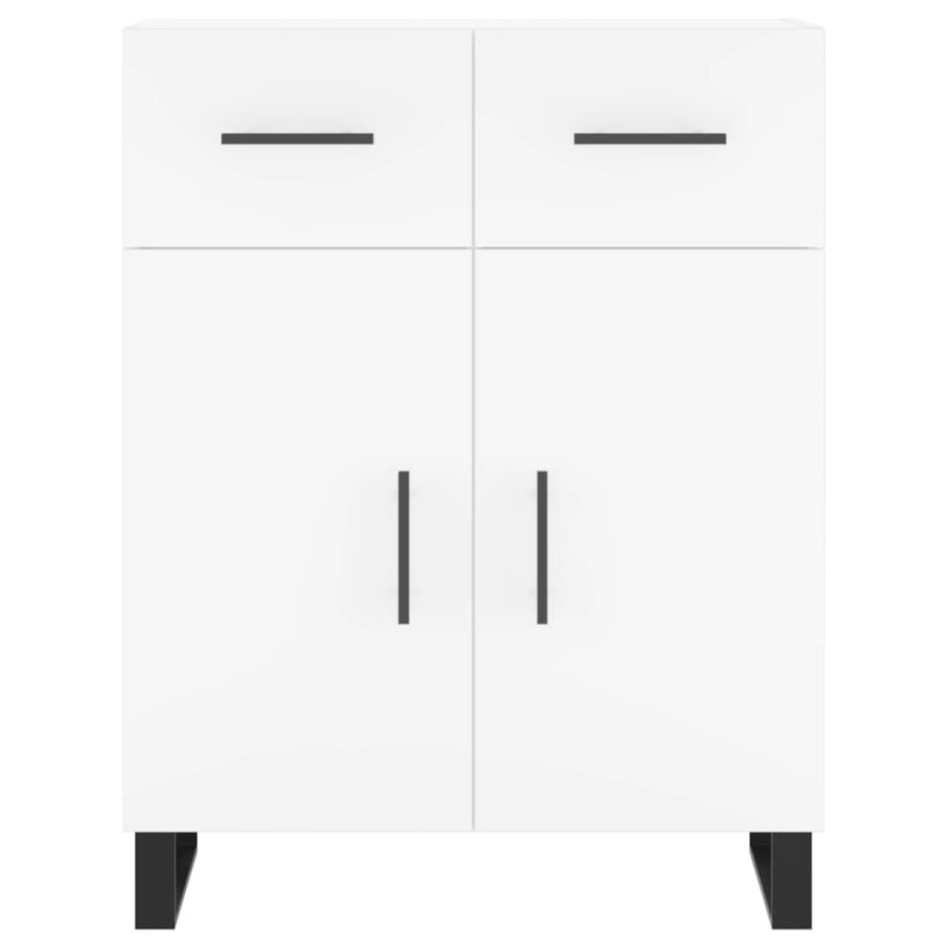 Aparador de madera de ingeniería blanco 69,5x34x90