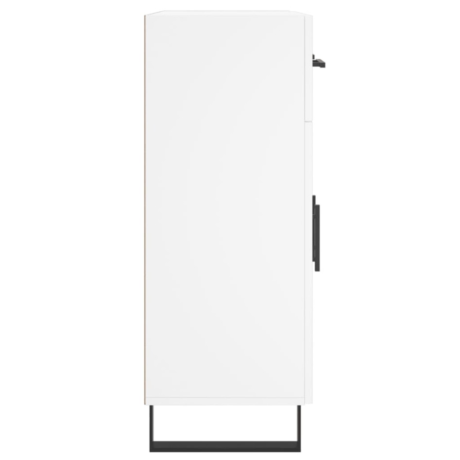 Aparador de madera de ingeniería blanco 69,5x34x90