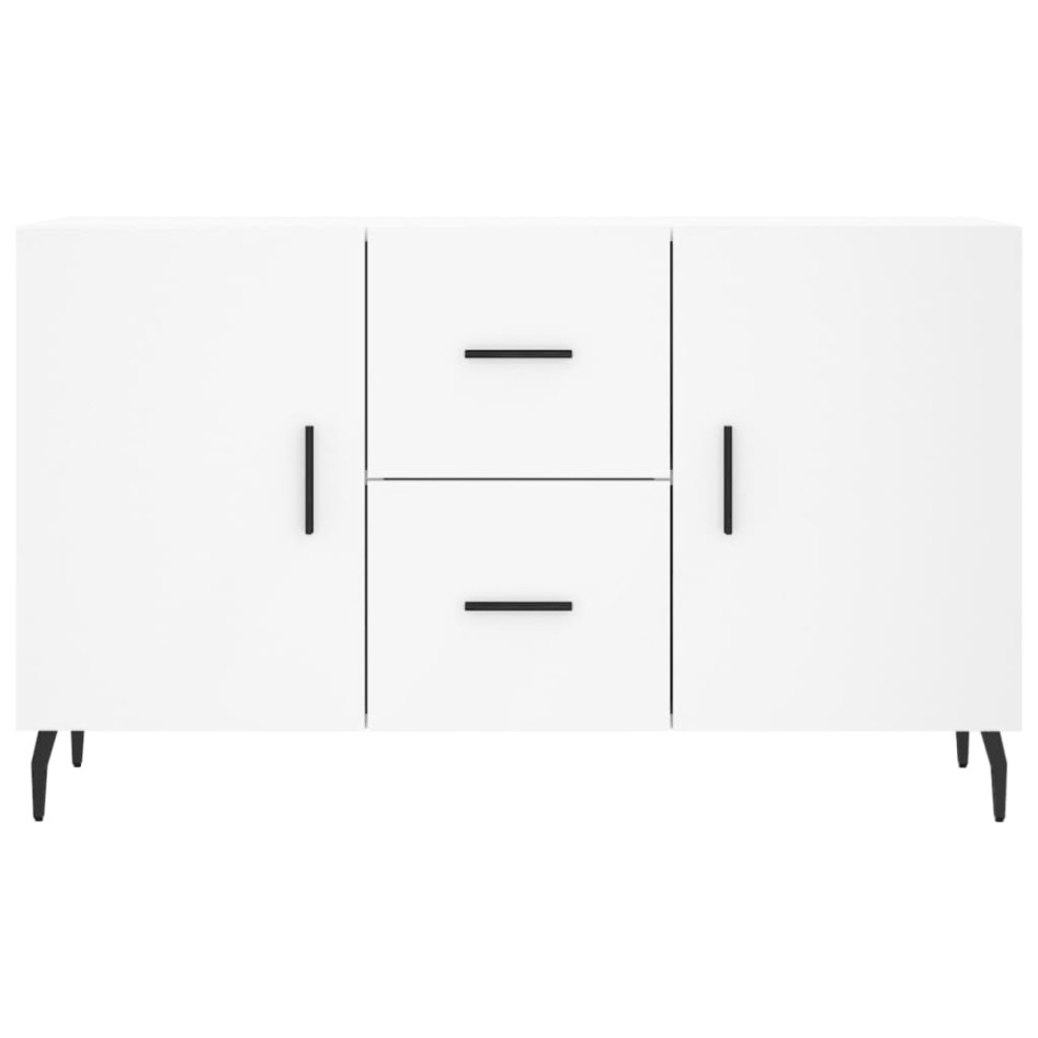 Aparador de madera de ingeniería blanco 100x36x60