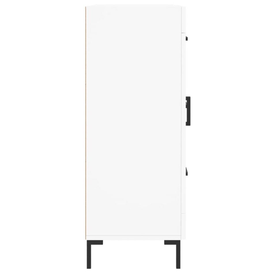 Aparador de madera de ingeniería blanco 69,5x34x90