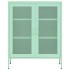 Armario de almacenamiento acero verde mint 80x35x101,5