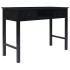Escritorio de madera maciza de Paulownia negro 108x45x76