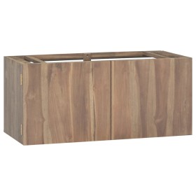 Armario de baño de pared madera maciza de teca 90x39x40