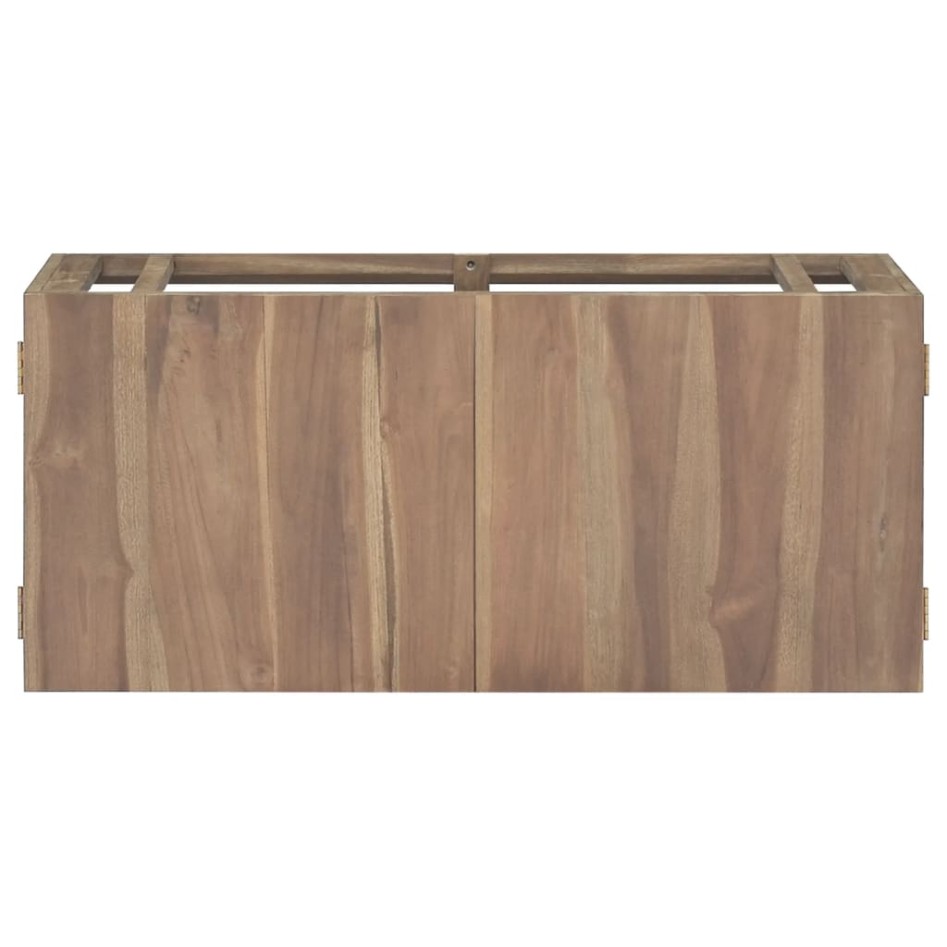 Armario de baño de pared madera maciza de teca 90x39x40