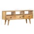 Mueble para TV de madera maciza de mango 110x36x50