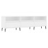 Mueble de TV madera contrachapada blanco 150x30x44,5