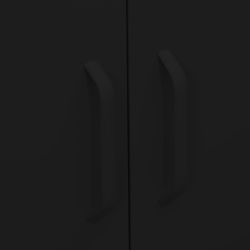 Armario de almacenamiento acero negro 80x35x101,5