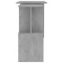 Escritorio de esquina contrachapada gris hormigón 200x50x76
