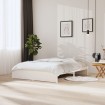 Estructura de cama de madera maciza blanco 160x200 cm
