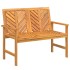 Juego de muebles de jardín 2 piezas madera maciza