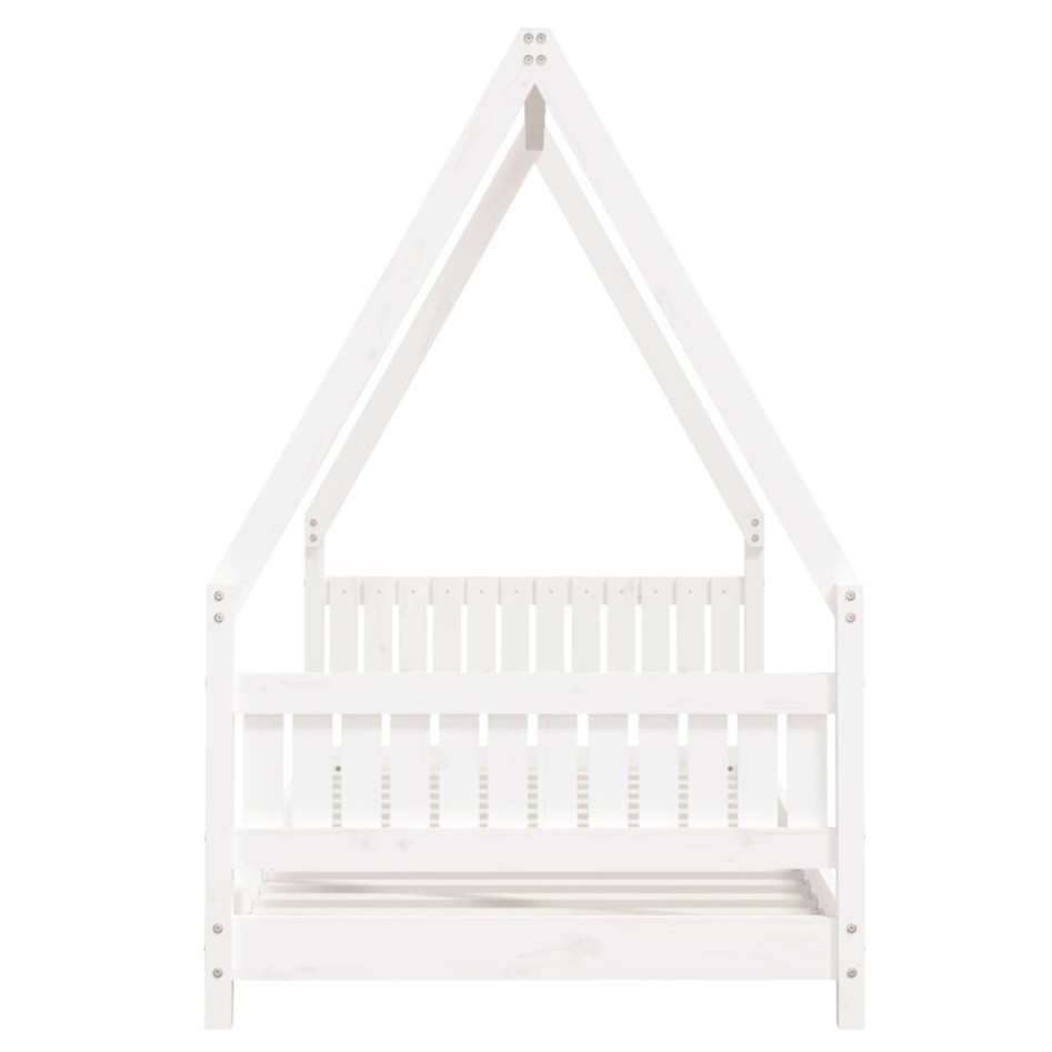 Estructura de cama para niños madera de pino blanco 90x190