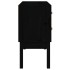Mueble consola de madera maciza de pino negro 90x40x78