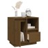 Mesitas noche 2 uds madera maciza pino marrón miel 50x34x50