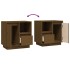 Mesitas noche 2 uds madera maciza pino marrón miel 50x34x50
