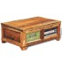 Mesa de centro vintage con almacenaje madera