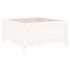 Jardinera madera maciza de pino blanco 82,5x82,5x39