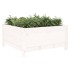 Jardinera madera maciza de pino blanco 82,5x82,5x39