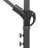 Sombrilla colgante con palo de aluminio negro 3