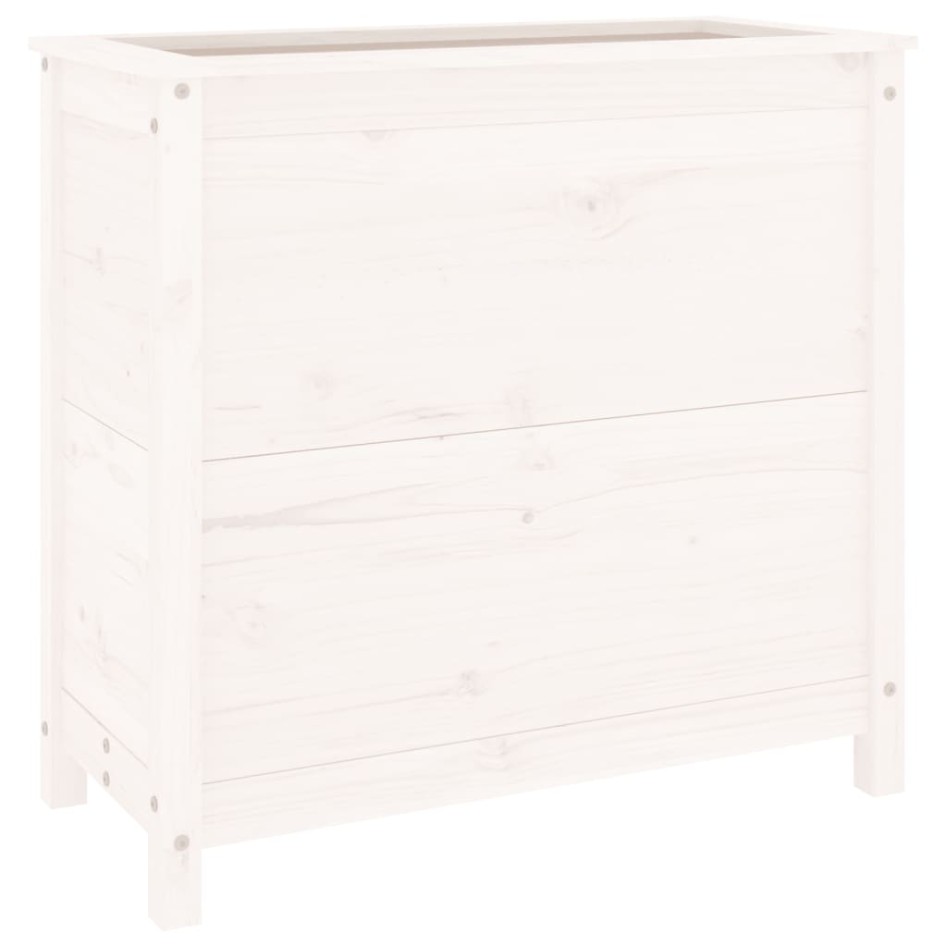 Jardinera madera maciza de pino blanco 82,5x40x78