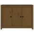 Aparador de madera maciza de pino marrón miel 100x35x74