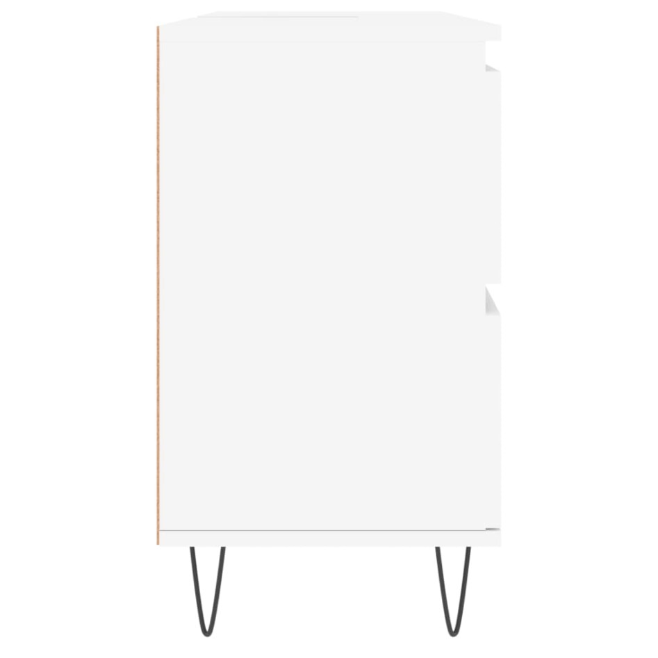 Mueble de baño madera de ingeniería blanco 80x33x60