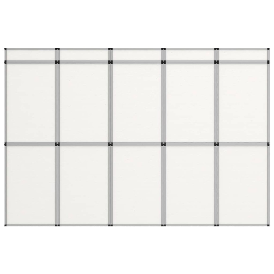 Cartelera de exposición plegable 15 paneles blanco 302x200