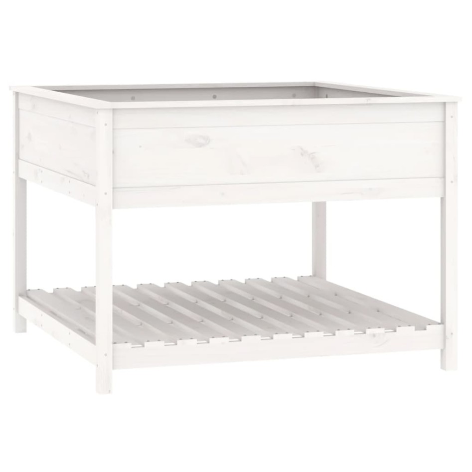 Jardinera de estante madera maciza pino blanca