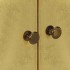 Aparador de madera maciza de sheesham y dorados 90x30x77