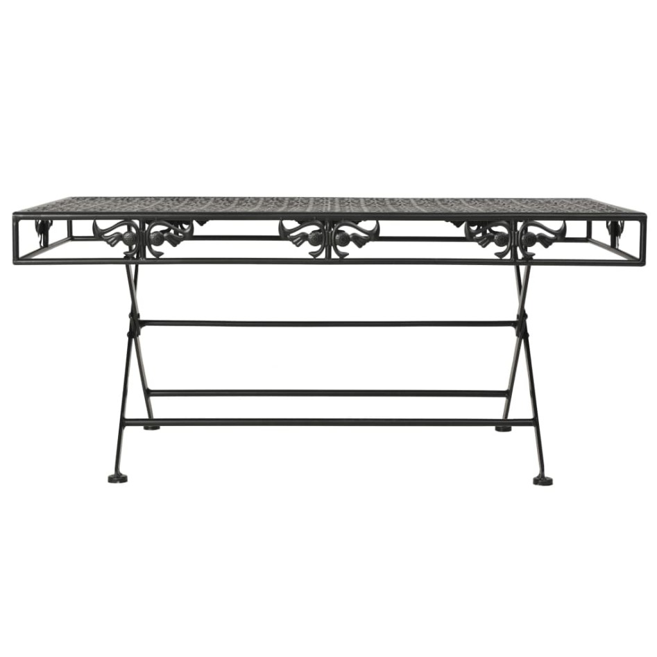 Mesa de centro plegable estilo vintage metal 100x50x45 cm