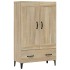 Aparador madera contrachapada color roble Sonoma 70x31x115