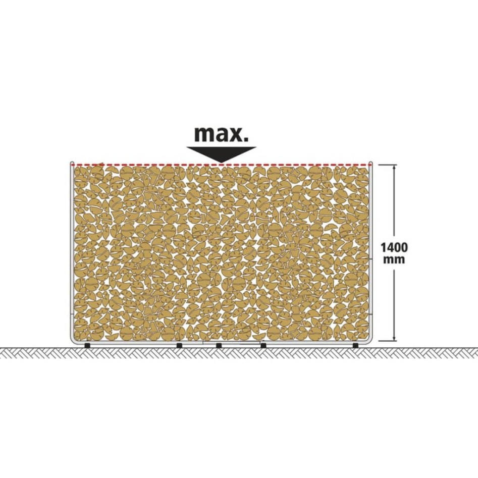 wolfcraft Estante modular para apilar leña XXL