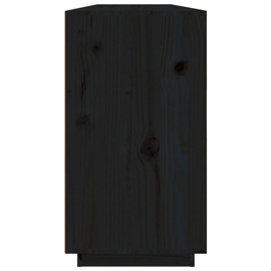 Aparador madera maciza de pino negro 100x40x75