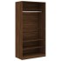 Armario madera contrachapada color roble marrón 100x50x200