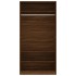 Armario madera contrachapada color roble marrón 100x50x200