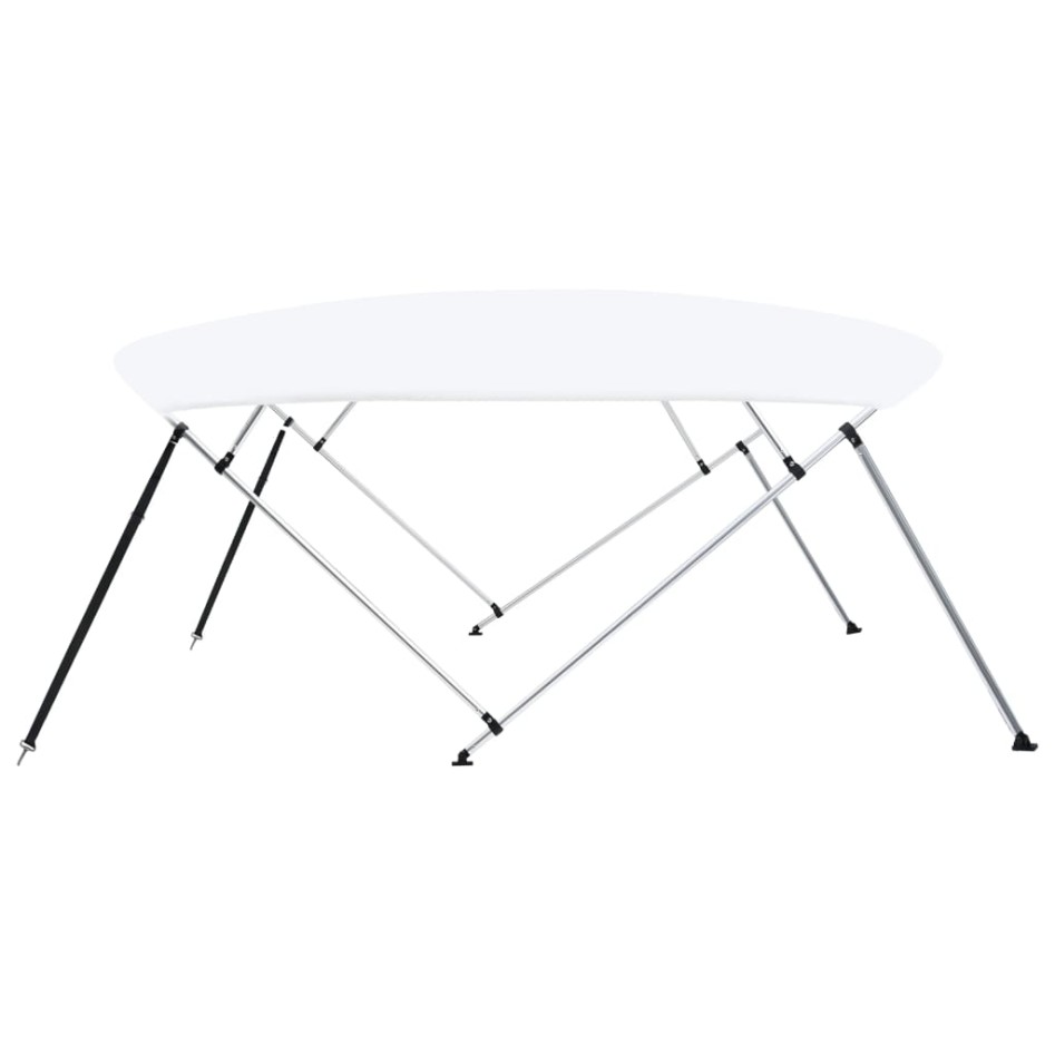 Toldo Bimini de 4 arcos blanco 243x(230-244)x137