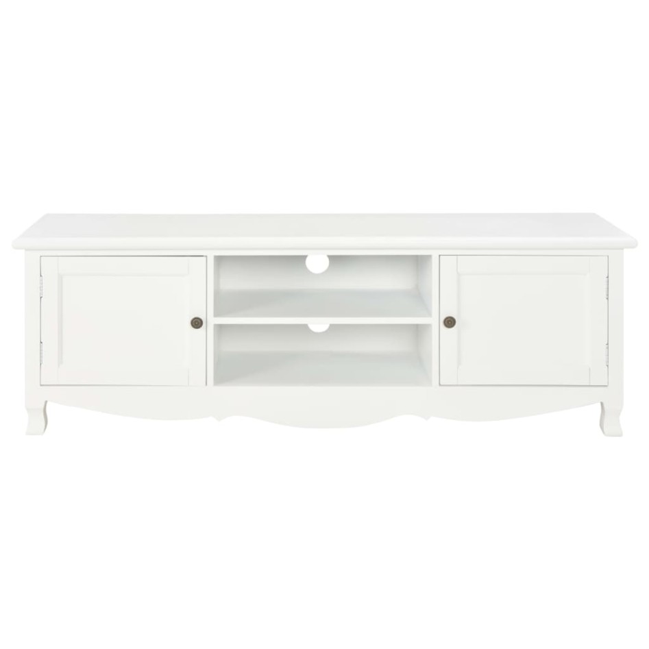 Mueble para TV de madera blanco 120x30x40
