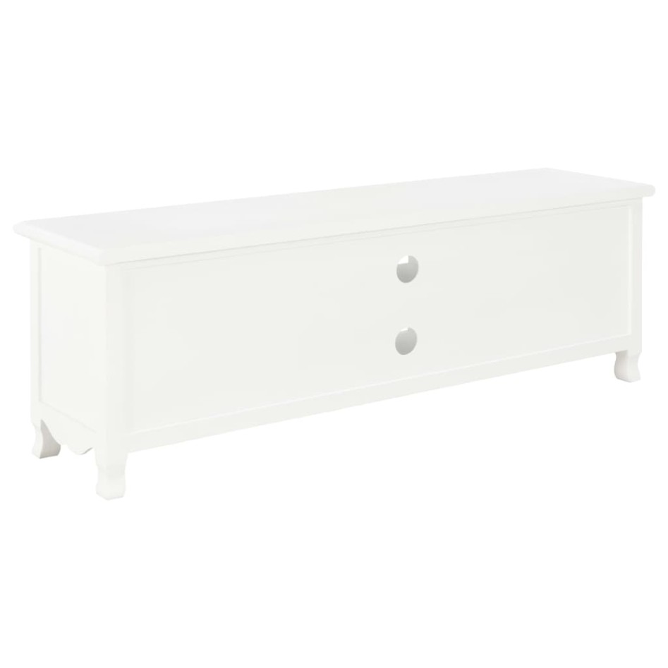 Mueble para TV de madera blanco 120x30x40