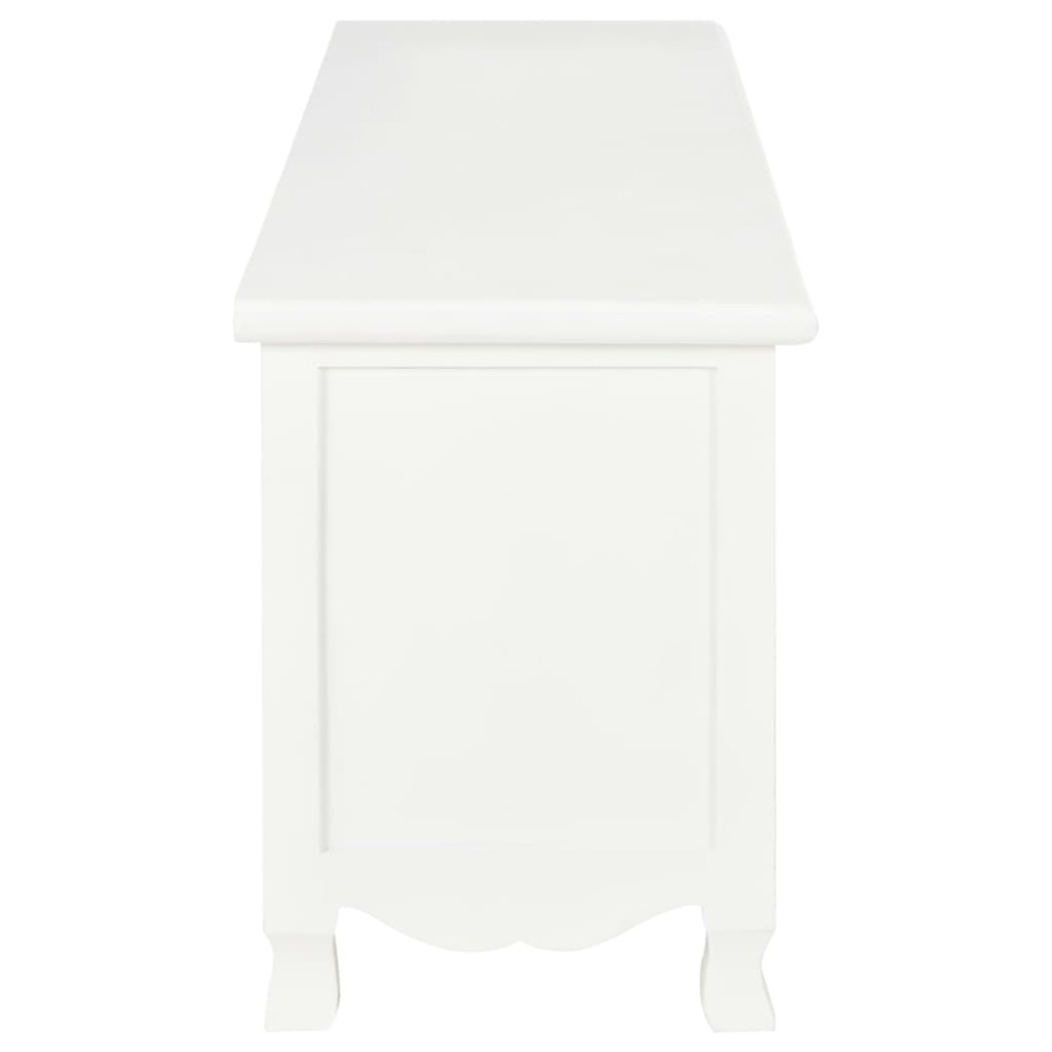 Mueble para TV de madera blanco 120x30x40