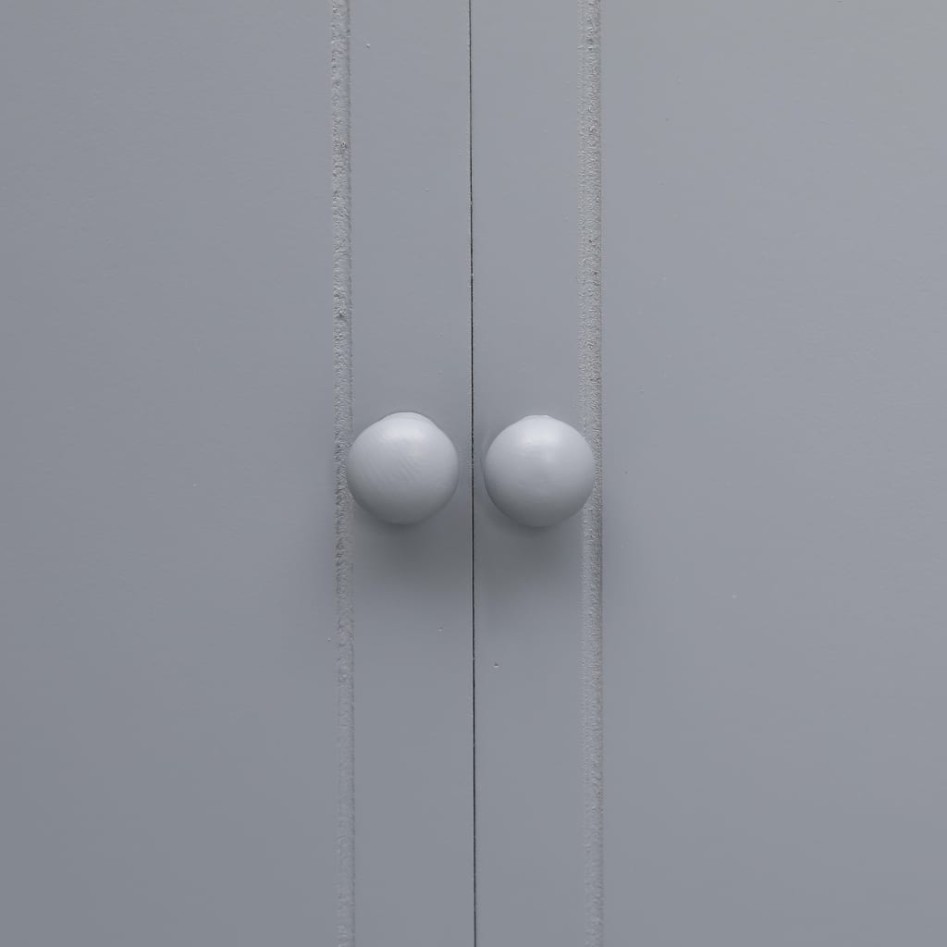 Mueble de baño madera de paulownia gris 46x24x116