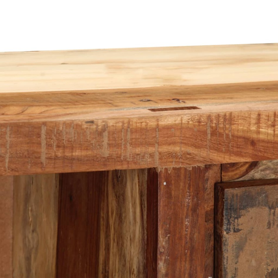 Mueble para la TV madera maciza reciclada 100x30x33